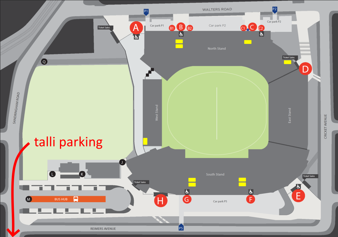 Eden Park Official Gate Map